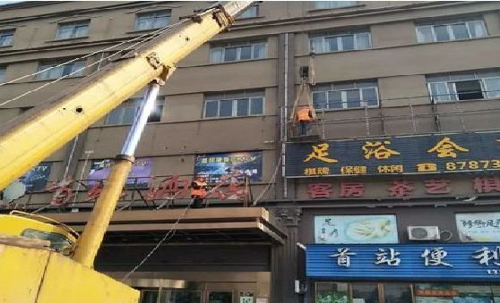 大理安装较高的门店招牌有什么好的方法？